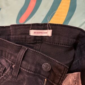 Levi's Dark Blue 311 Shaping Skinny Jeans